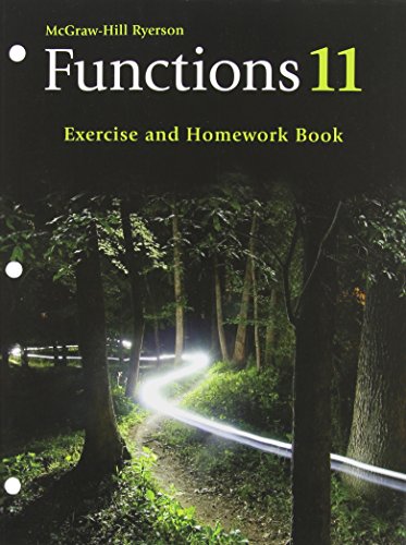 Functions 11 Exercise and Homework Book 